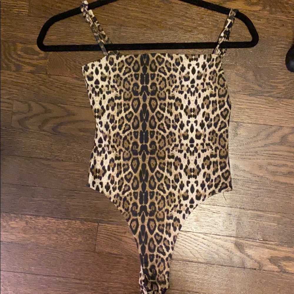 Leopard print bodysuit